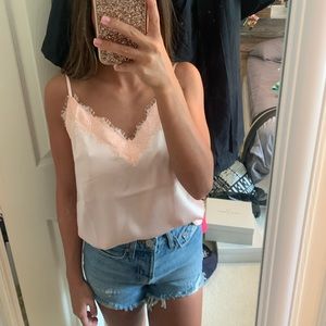 Silk Lace Tank Top